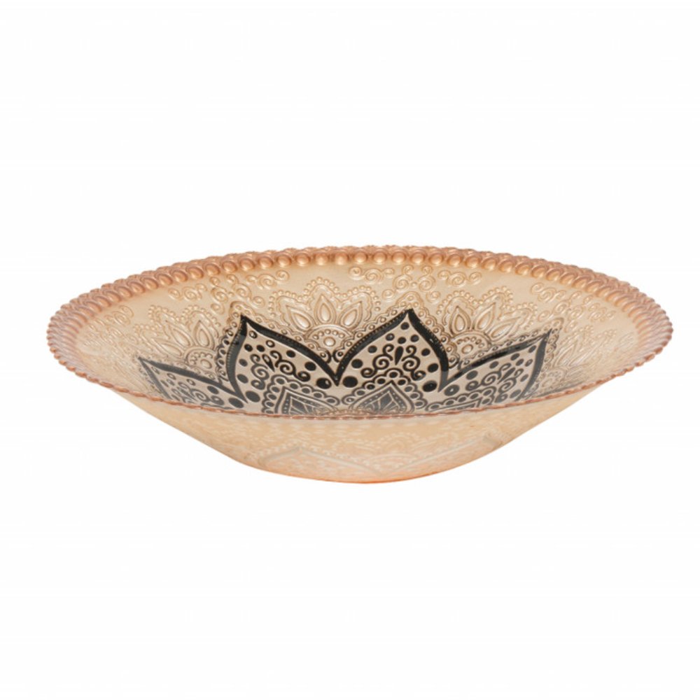 Karaca Home Alshiwa Decorative Plate [Brown], 300.22.02.0444
