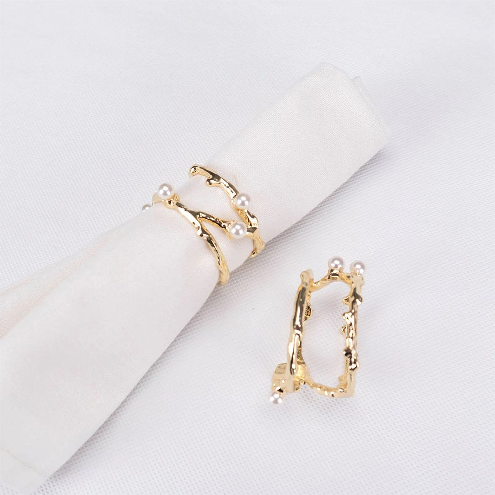 Karaca Home Margot 2Pcs Napkin Ring [Gold], 300.22.02.0471