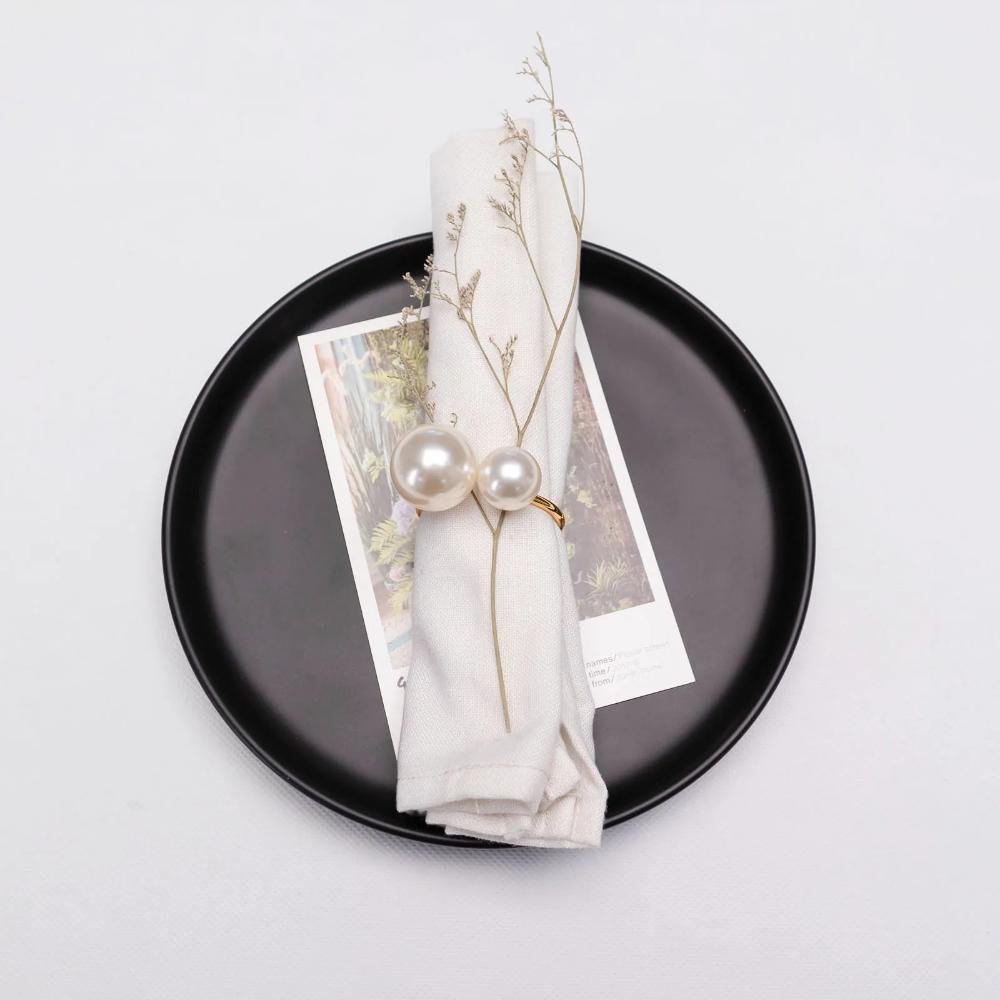 Karaca Home Pearl 2-Piece Napkin Ring Set