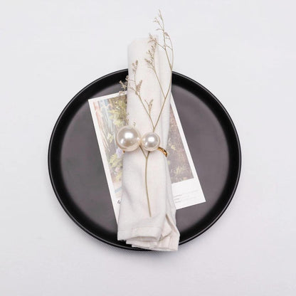 Karaca Home Pearl 2-Piece Napkin Ring Set
