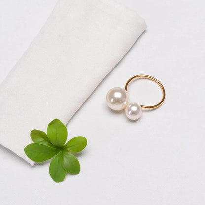 Karaca Home Pearl 2-Piece Napkin Ring Set