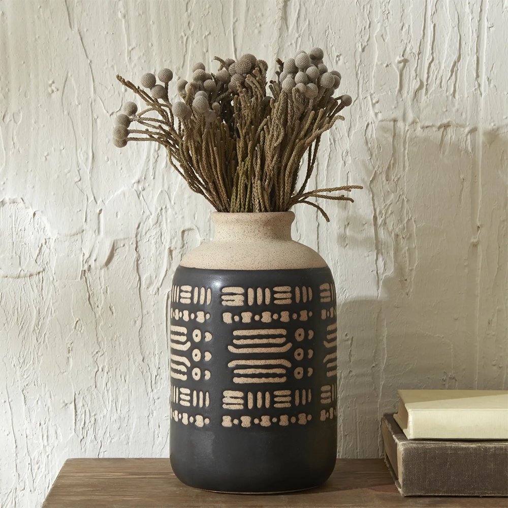 Karaca Home Rustic Black Vase 24.3 cm, 300.23.01.0309
