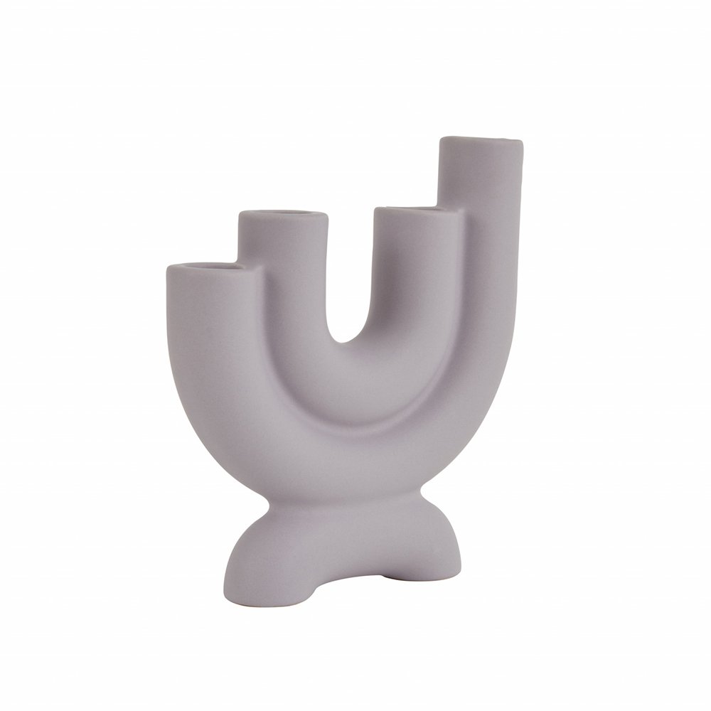 Karaca Home Martina 4-Piece Decorative Candlestick Set - Lilac, 300.23.01.0520