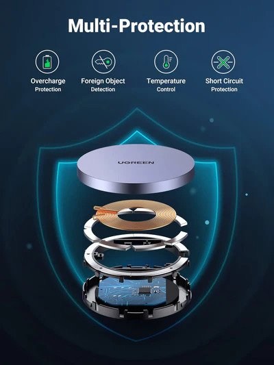 Ugreen, 15W Magnetic Wireless Charger Ugreen Cd245 - 30233