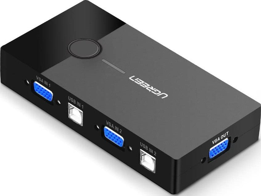 Ugreen, Kvm Switch Box Vga & 2 Port Usb, Full Hd Ugreen 30357