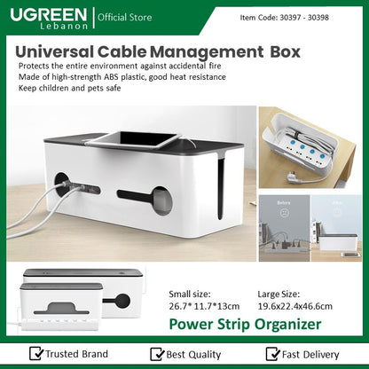 Ugreen, Universal Cable Management Box Ugreen Lp110 - 30397 - 30398, Available in Different Sizes