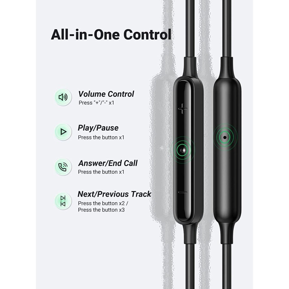 Ugreen, Usb-C Earphone With Microphone And Volume Control, Noise Isolation, Powerful Bass Ugreen Ep103-30638