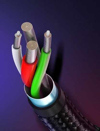 Ugreen, Usb To Micro Usb + Usb-C 5V/3A Fast Charge & Data Cable - Nylon Braided & Aluminum Body Ugreen Us177 - 30875