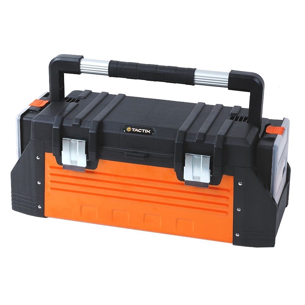 Tactix, Plastic And Metal Tool Box 62*29.5*26.5 cm