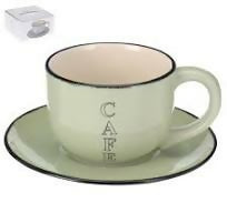 Cappuccino Cup & Saucer, Available in 4 colors