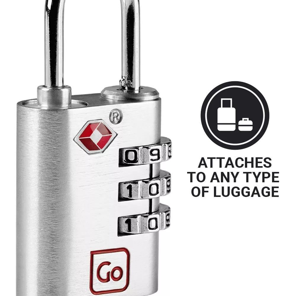 Go Travel, Classic Large Combi Padlock TSA