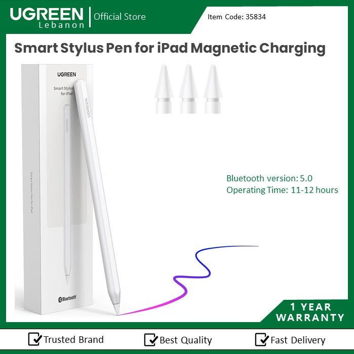 Ugreen, Smart Stylus Pen For Ipad Usb-C &Magnetic Charging Ugreen Lp707 - 35834