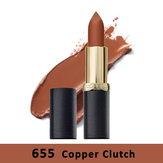 L'Oreal Paris, Color Riche Lipstick Matte Addiction 655 Copper Clutch