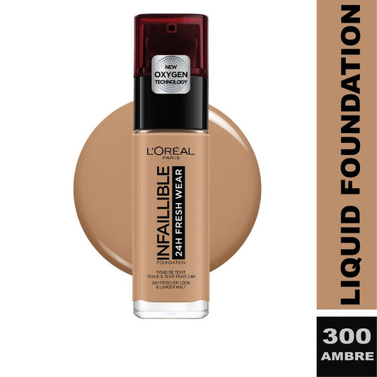 L'Oreal Paris, Infaillible 24H Fresh Wear Foundation 300 Ambre