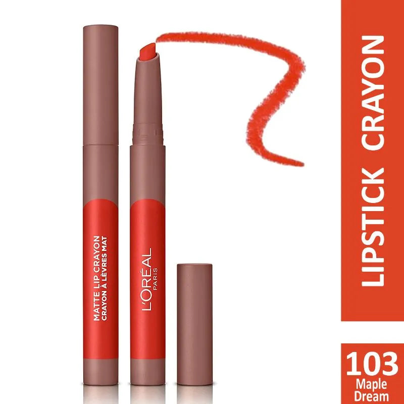 L'Oreal Paris, Infallible Matte Lasting Wear & Smudge Resistant Lip Crayon, 103 Maple Dream