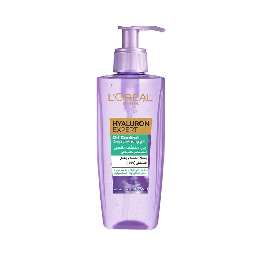 L?Oreal Paris, Hyaluron Expert Wash Gel For Oily Skin 200 Ml Pump