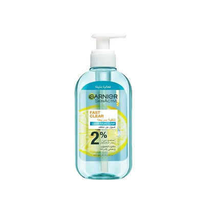 Garnier, Fast Clear 2% Salicylic Acid & Vitamin C Anti-Acne Gel Wash 200mL