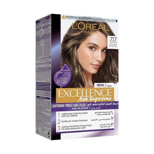 Garnier, Excellence Hair Coloration ASH Supreme 7.17 KI 003 Ash blonde