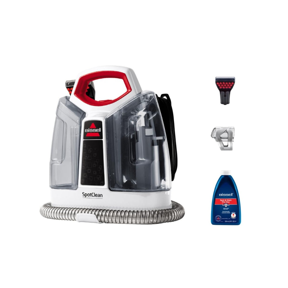 Bissell Portable SpotClean, Powerful Stain Removal for Carpets, Curtains, Upholstery, and Messes, Compact & Lightweight Design, 3698E