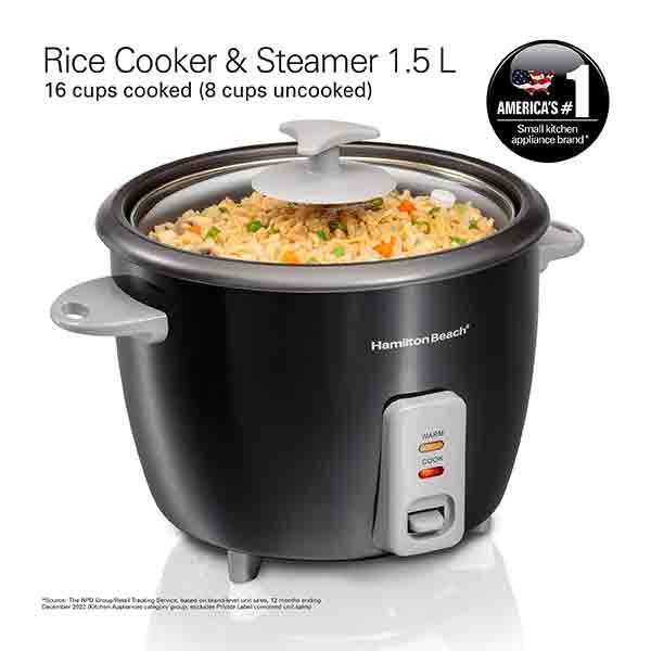 Hamilton Beach, Rice Cooker & Steamer 1.5L