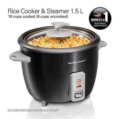 Hamilton Beach, Rice Cooker & Steamer 1.5L