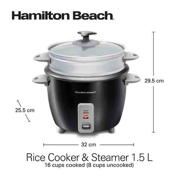 Hamilton Beach, Rice Cooker & Steamer 1.5L