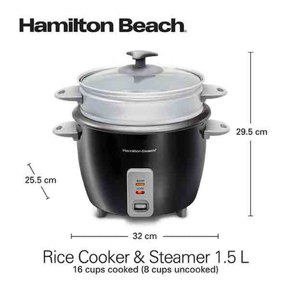 Hamilton Beach, Rice Cooker & Steamer 1.5L