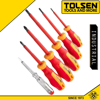 Tolsen, 6pcs VDE/GS Certified Screwdrivers