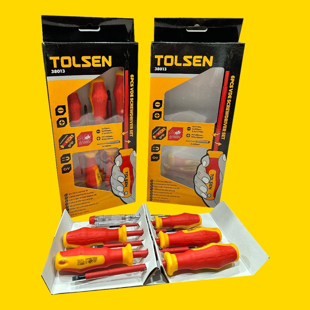Tolsen, 6pcs VDE/GS Certified Screwdrivers