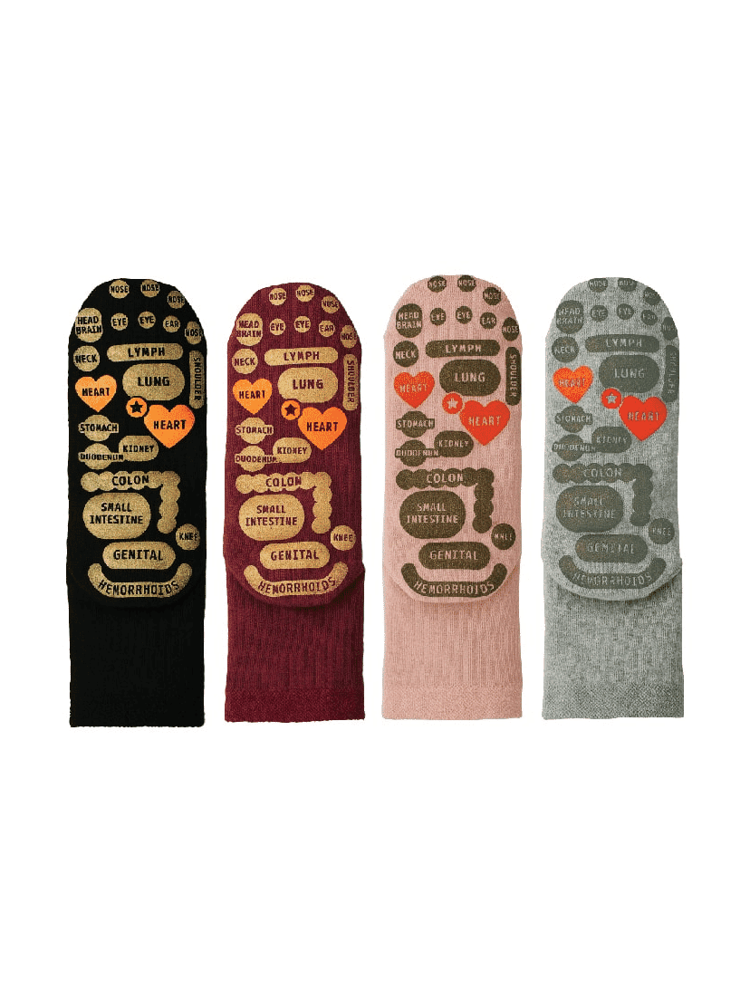 MIKASA DOUBLE-SIDED REFLEXOLOGY REGULAR SOCKS