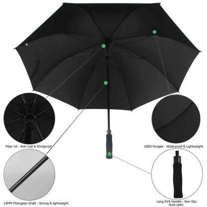 Susino, Golf Umbrella, 3991, Black