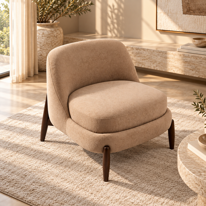 Massimo Luxury Lounge Chair – Beige | HSA010-M
