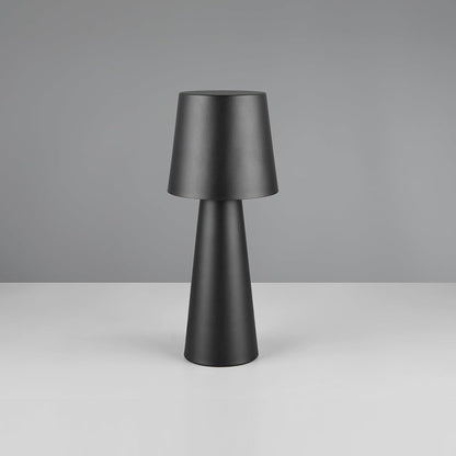 Black Metal Table Lamp 23 cm, Minimalist Design, 3 Light Levels, SK1951426