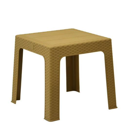 3M, Sinora, Rattan Coffee Table, Elegant Square Design Wooden Texture, Outdoor And Indoor Use, Patio, Garden, Poolside, Balcony, Living Room, (Bronze), 3M-Sin01-Bz