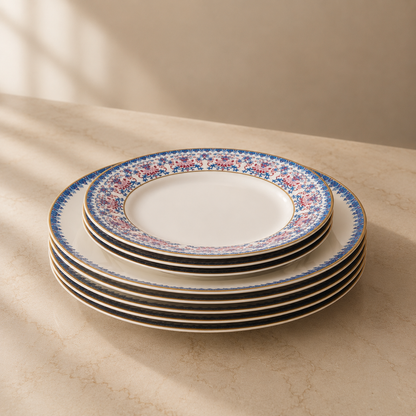 Karaca Forever Bone Melen 24-Piece Dinner Set for 6 People, 8683650361831