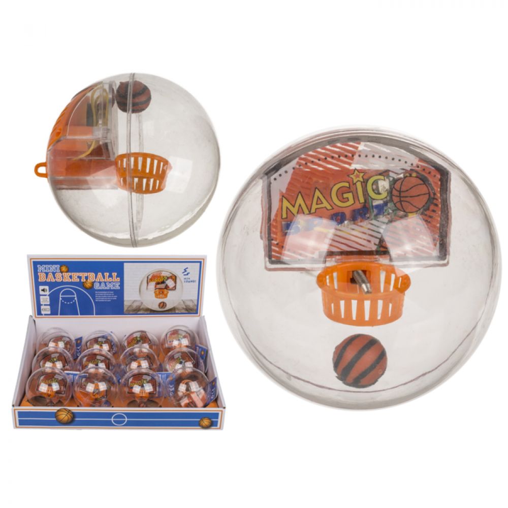 Out Of The Blue, Mini Basketball Game Plastic With Sound, 59/2136, Clear