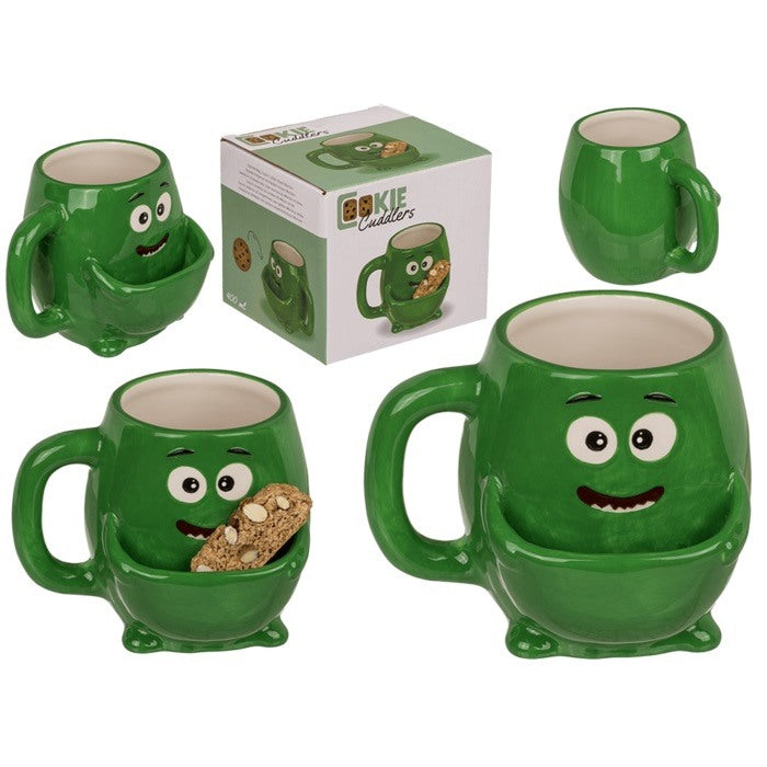Out Of The Blue, Dolomite Mug 450 Ml, Cookie Cudler, Green Monster #78/7963.