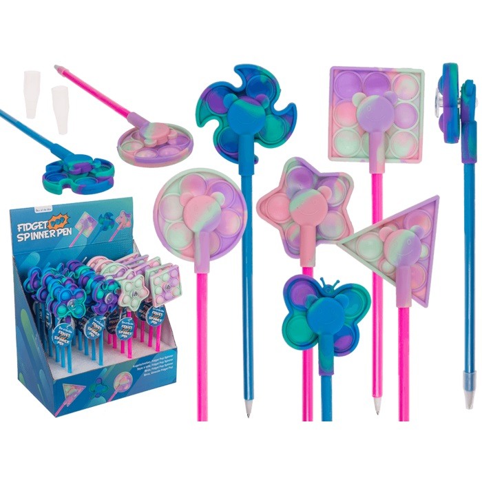 Out Of The Blue, Pen Fidget Pop Spinner 24 Cm Ink Color: Black #29/2817, Available in Different Colors