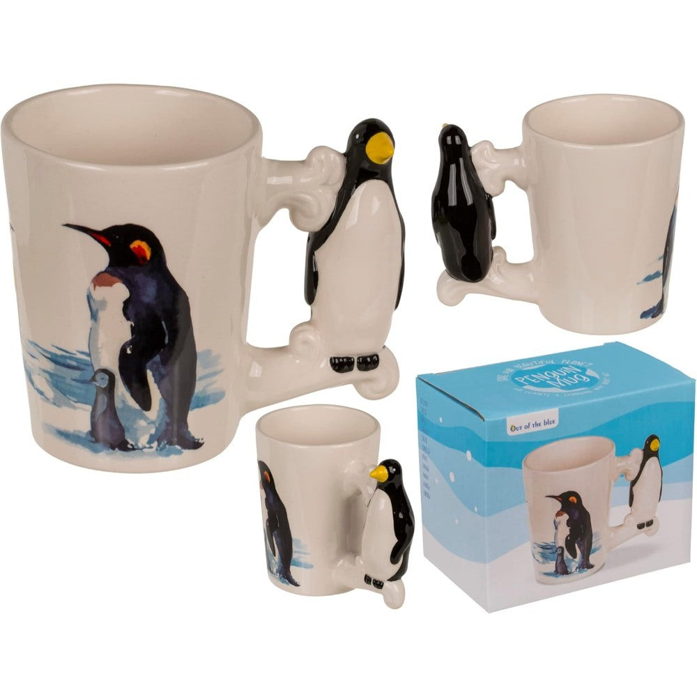 Out Of The Blue, Stoneware Mug Penguin 11 X 8.5 Cm 300 Ml I#78/8402 N Gift Box