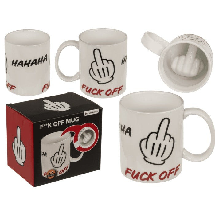 Out Of The Blue, Mug Fuck Off Ceramic 8 X10 Cm Capacity 250 Ml In Gift Packaging #78/8429 White
