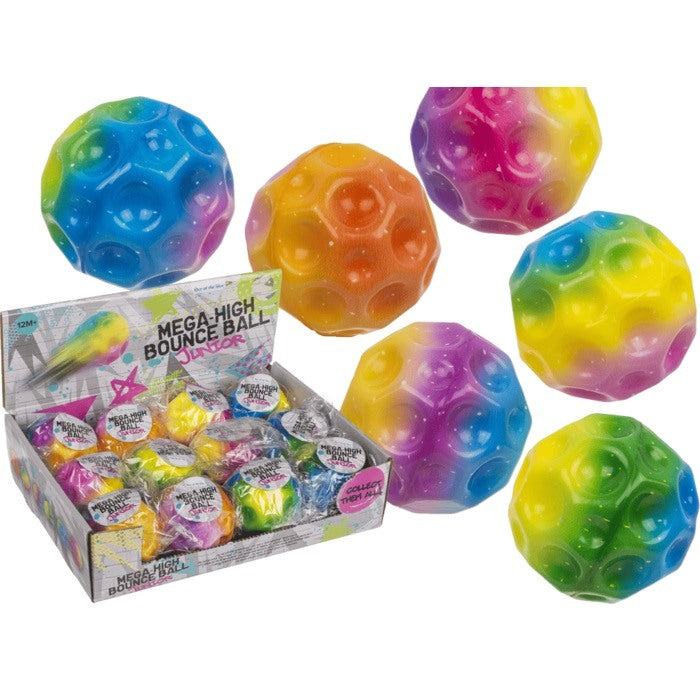 Out Of The Blue, Mega-High Boune Ball, Junior, 6.3 Cm , Multicolor #12/0842.