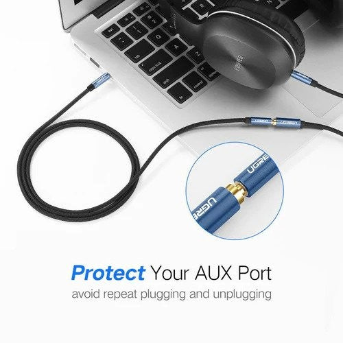Ugreen, 3.5Mm Male To Female Extension Audio Cable - Nylon Braided Ugreen Av118 - 40674