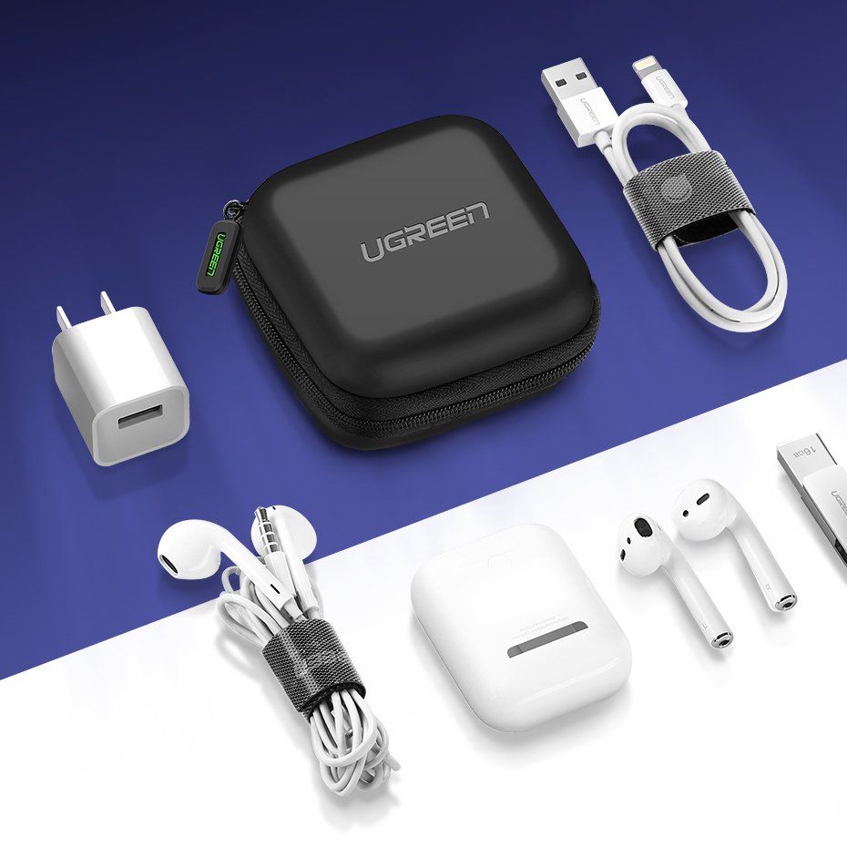 Ugreen, Waterproof Small Size Case For Earphone, Cable, Charger, Earbuds & Memory Card