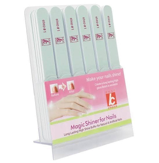 La Perla Tech, Nail Buffer Files Smooth & Shine Natural Finger Nails Korean 30 Pics, 4142020125421