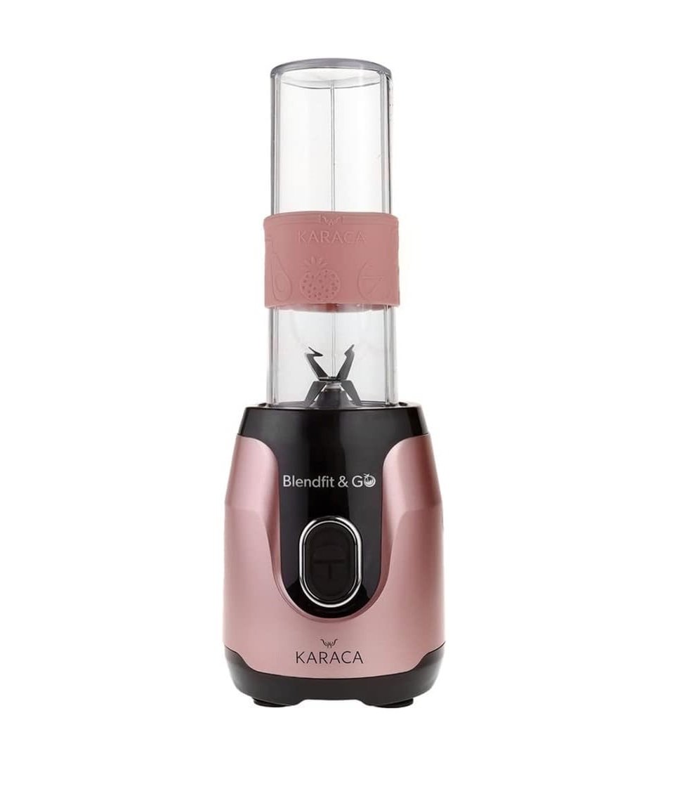 Karaca Blend-Fit Rose Gold Smoothie Go Set 1000 ml ? 550W, 153.03.06.6424