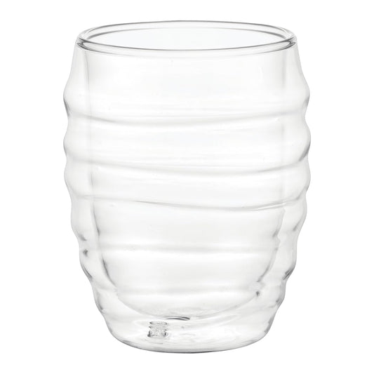 Dorsch, Wavy Double Glass Mugs Set 2Pcs 300Ml