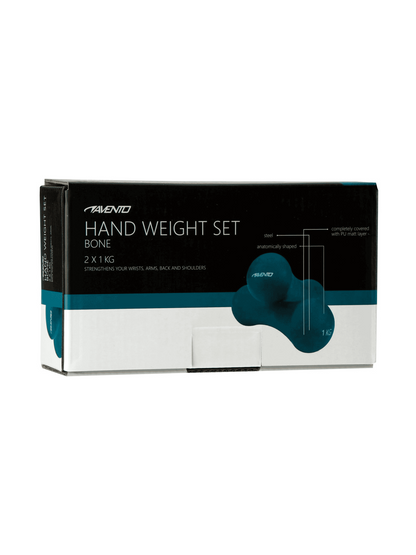 AVENTO HAND WEIGHT SET BONE - 2 X 1 KG