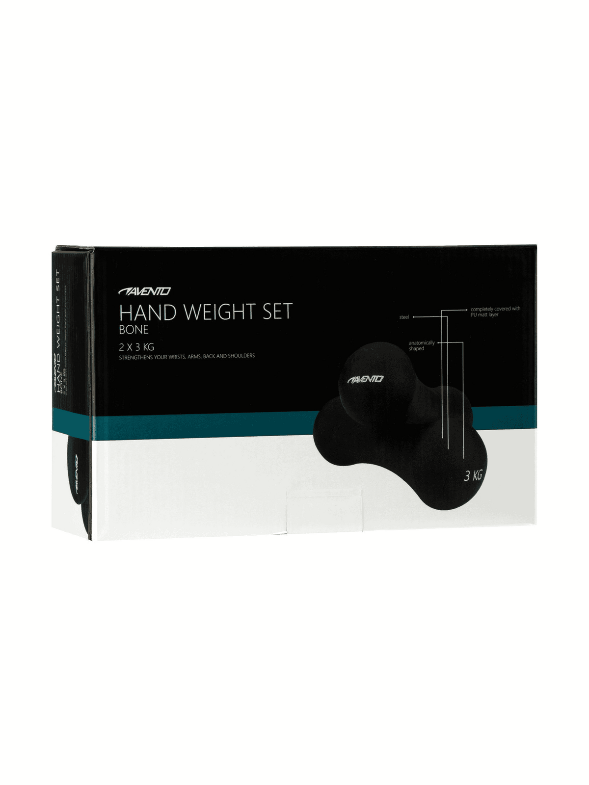 AVENTO HAND WEIGHT SET BONE - 2 X 3 KG