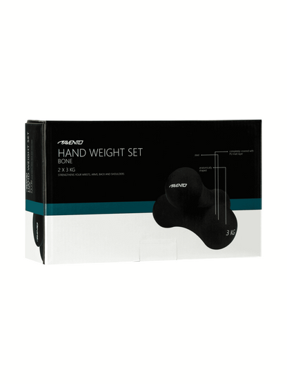 AVENTO HAND WEIGHT SET BONE - 2 X 3 KG