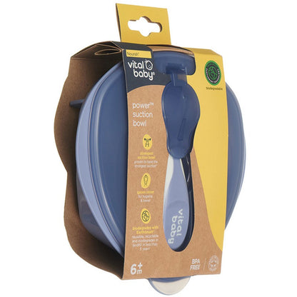 Vital Baby, Nourish Power Suction Bowl- Natural Moss, Available in Different Colors